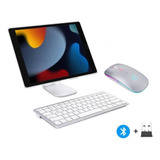 Teclado + Mouse Bluetooth E Suporte Para iPad 2021 9ªgeração