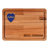 Tabla Asado Madera Eucalipto 47x34 Boca Juniors Oficial