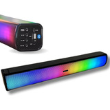 Caixa Som Soundbar Gamer Bluetooth Computador Pc Led Rgb 20w