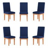 Kit 6 Cadeiras Reforçadas Para Mesa De Jantar Balaqui Decor