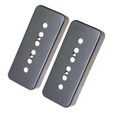 2x Cubierta De Pickup Pastillas Para Guitarra Negro