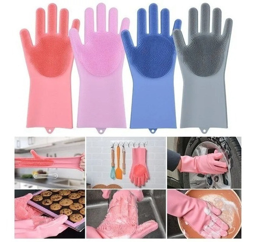 Guantes Magicos De Silicona Para Lavar Platos,mascotas,autos