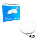 Foco Led Techo Redondo Panel Sobrepuesto 24 Watt Luz Fria