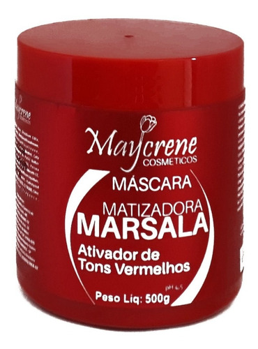 10 Máscaras Matizadora Marsala Maycrene 500g