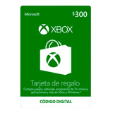 Microsoft Tarjeta Regalo Xbox $300 Pesos (código Digital)