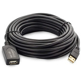 Cable De Extension Activo Usb 2.0 A-a 10 Metros M/h Color Negro