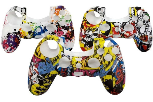 Capa Silicone Controle Playstation Ps4 Lavavel  Varias Cores