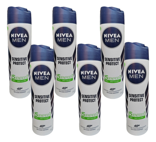 Pack X 6 Nivea Desodorante Sensitive Protect 150ml