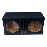 Cajón Doble Para Subwoofer 12 Mdf Porteado 3.38 Ft3