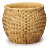 Vaso Cachepot Em Cimento Decorativo Marron Para Plantas  G