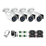 Cámaras De Seguridad Zosi 1080p Hd-tvi 2mp, Pack De 4