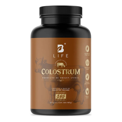 Calostro Bovino De 240 Cápsulas De 700 Mg. 100% Puro. B Life Sabor Sin sabor | Meses sin interés