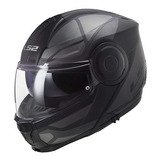 Casco Abatible Ls2 Scope Axis Negro Titanium