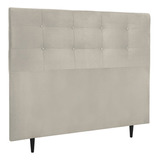 Painel Cabeceira Cama Box Casal Luna 1,40cm Suede Bege