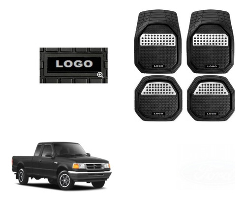 Tapetes 3d Charola Logo Ford Ranger 1993 1994 1995 1996 1997