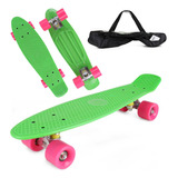 Patineta Skateboard Tipo Penny Cruiser Freestyle Rueda Luces