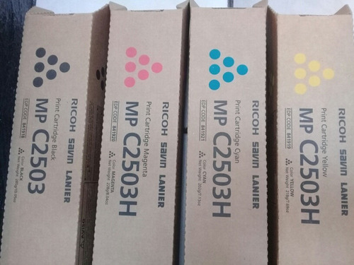 Kit Toner Original Ricoh Aficio C2003/2004/2503/2504 B C Y M