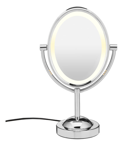 Conair Espejo Ovalado De Dos Caras Con Luz Para Maquillaje .