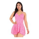 Jumper Vestido Falda Short Mujer Dama Casual 