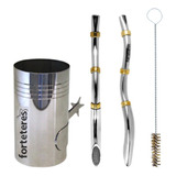 Kit Copo Roseta Inox Terere Bomba Berrante