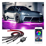 Coche Chasis Luces Juego De 4 Tira Led Rgb Para Tubo De Auto