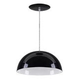 Luminária T&t Iluminação Meia Lua Cor Preto-estrelado 110v/220v