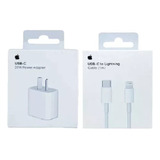 Cargador 20w iPhone Carga Rápida + Cable Usb C Original