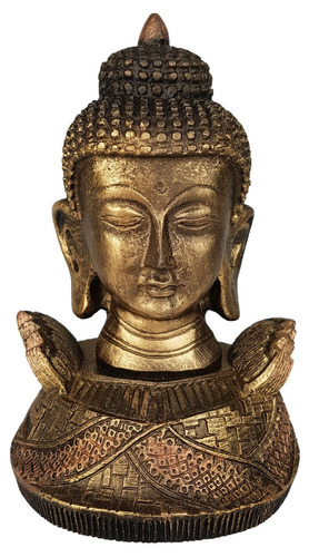 Busto De Buda Hindu Estatueta Sidarta Chakras Em Resina