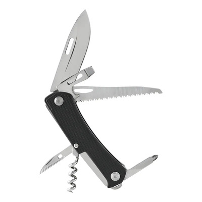 Navaja multiuso Wallis K900393 color negro con 9 herramientas | Meses sin interés