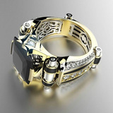 Anillos De Joyería Para Hombre, Góticos, De Acero Inoxidable