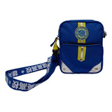 Bolsa Shoulder Bag - Mha Cor Unica Uni Acambamento Dos Ferragens Níquel Cor Azul Cor Da Correia De Ombro Azul Desenho Do Tecido Liso