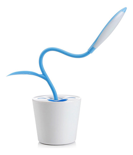 Lámpara Sobremesa Planta Azul Led