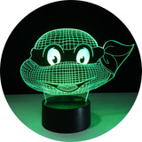 Lampara Led Luz Acrílico Tortugas Ninja Regalo Colección