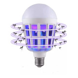 Lampara Mata Mosquitos Insectos Foco Luz Led 2 En 1