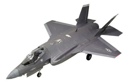 Maqueta De Papel De Caza Estadounidense F-35ii A Escala 1:33