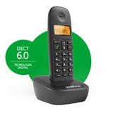 Telefone Sem Fio Residencial E Escritório Simples Ts 2510 Preto Display Luminoso Intelbras