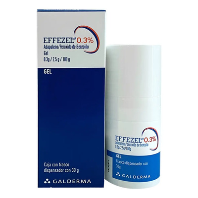 Effezel 0.3% ( Adapaleno \u002F Peróxido Benzoilo ) Elimina Acné | Envío gratis