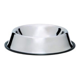 Comedero Bebedero Acero Inox Antivuelco Extra Grande 30cm