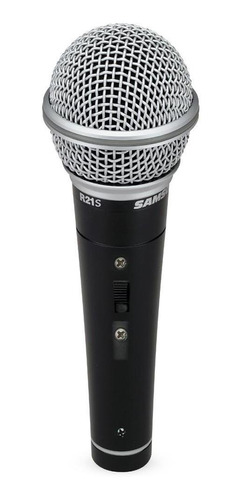 Microfone Dinâmico Cardioide Com Chave On-off Samson R21s