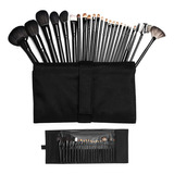 Juego De 24 Brochas Pincel De Maquillaje Profesional+funda