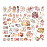 Set 100 Geniales Washi Stickers Kawaii Girls Candy Anime