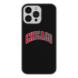 Case Funda Para Celular Chicago Letras Rojas Bulls Basquet