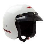 Casco Abierto Halcon Pampa Talle M Blanco (58cm.)