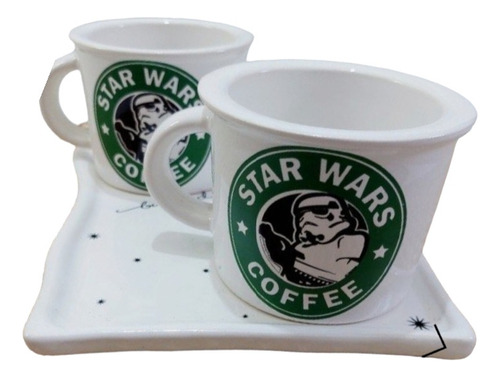 Taza Star Wars Coffee ( X 2 ) No Incluye Plato