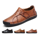 Mocasines Casuales Para Hombres Zapatos De Cuero Cómodos