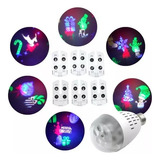 Foco Proyector Luces Led Navideño Figuras Movimiento 