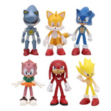 Muñecos Y Figuras De Acción Figuras Sonic 6pcs