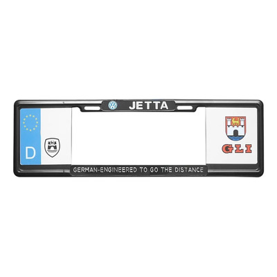 Portaplacas Europeo Gli Castillo Jetta Blazon D Negro