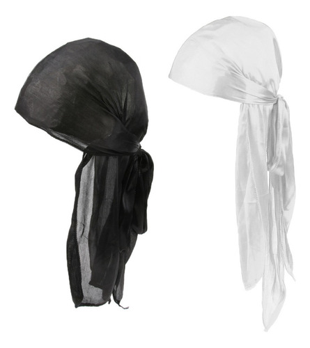 Aruoy 2pcs Mujeres Hombres Durag Headwrap Pañuelo Bandana