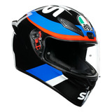 Casco Integral Agv K-1 Vr46 Sky Racing Team Black/red . . Ag